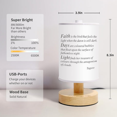 Smart RGB Table Lamp - Dimmable, Color Changing, Voice & App Control, USB Charging, Customizable - Chiphy