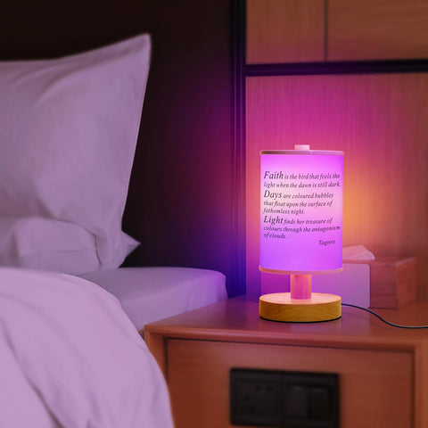 Smart RGB Table Lamp - Dimmable, Color Changing, Voice & App Control, USB Charging, Customizable - Chiphy