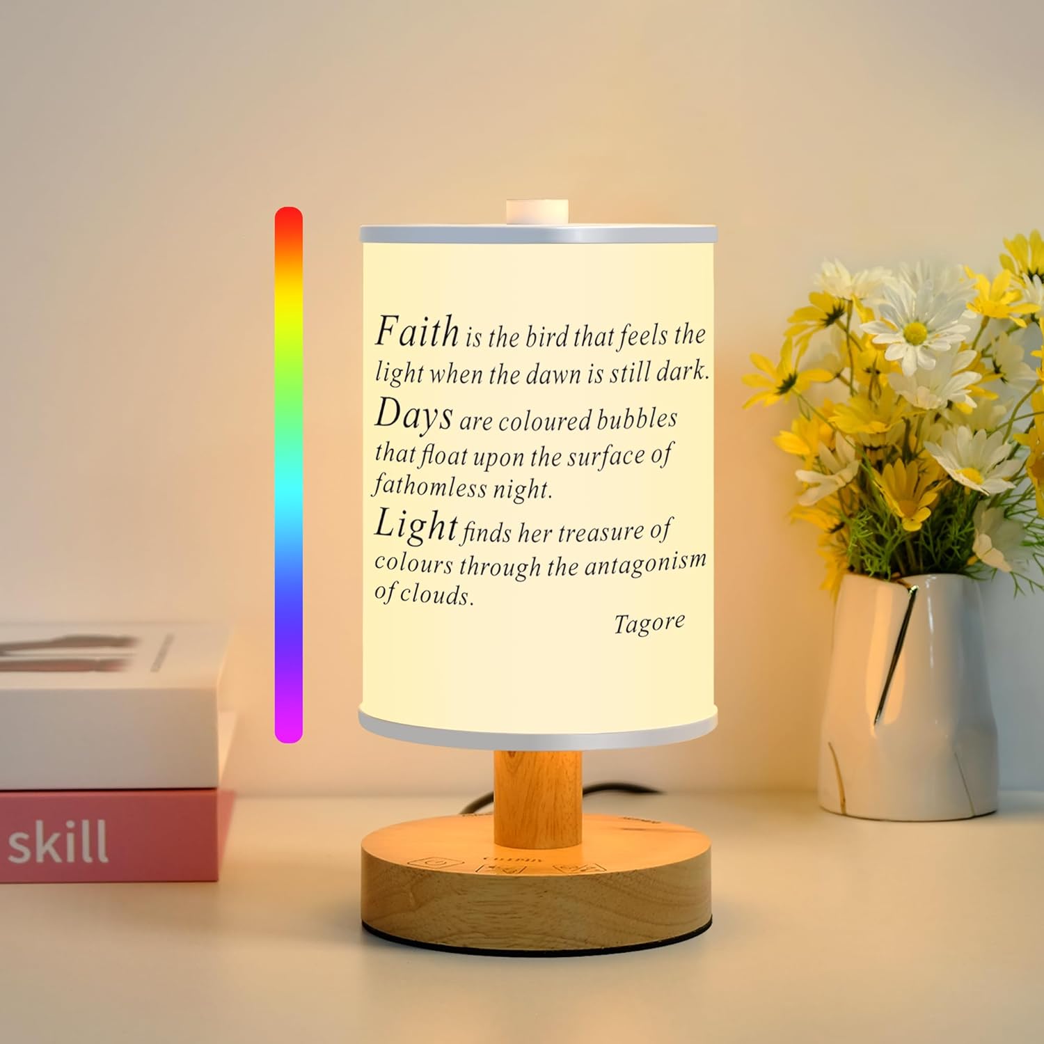 ALANTOP Smart bureaulamp met WiFi APP-bediening - compatibel met Alexa en Google - verstelbare witte en RGB-kleuren, muzieksynchronisatie USB-bedlamp - perfect voor slaapkamer, gaminglamp ALANTOP Smart bureaulamp met WiFi APP-bediening - compatibel met Alexa en Google - verstelbare witte en RGB-kleuren, muzieksynchronisatie USB-bedlamp - perfect voor slaapkamer, gaminglamp