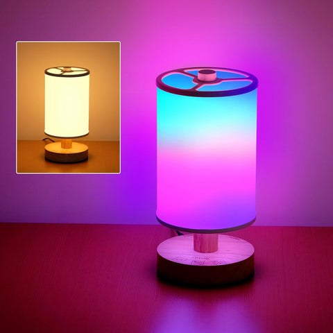 Smart RGB Table Lamp - Dimmable, Color Changing, Voice & App Control, USB Charging, Customizable - Chiphy