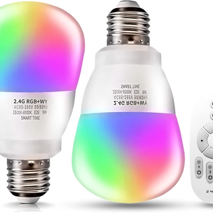 Remote-Controlled Multicolor LED Light Bulbs by chiphy | 7 Colors & Ad ...